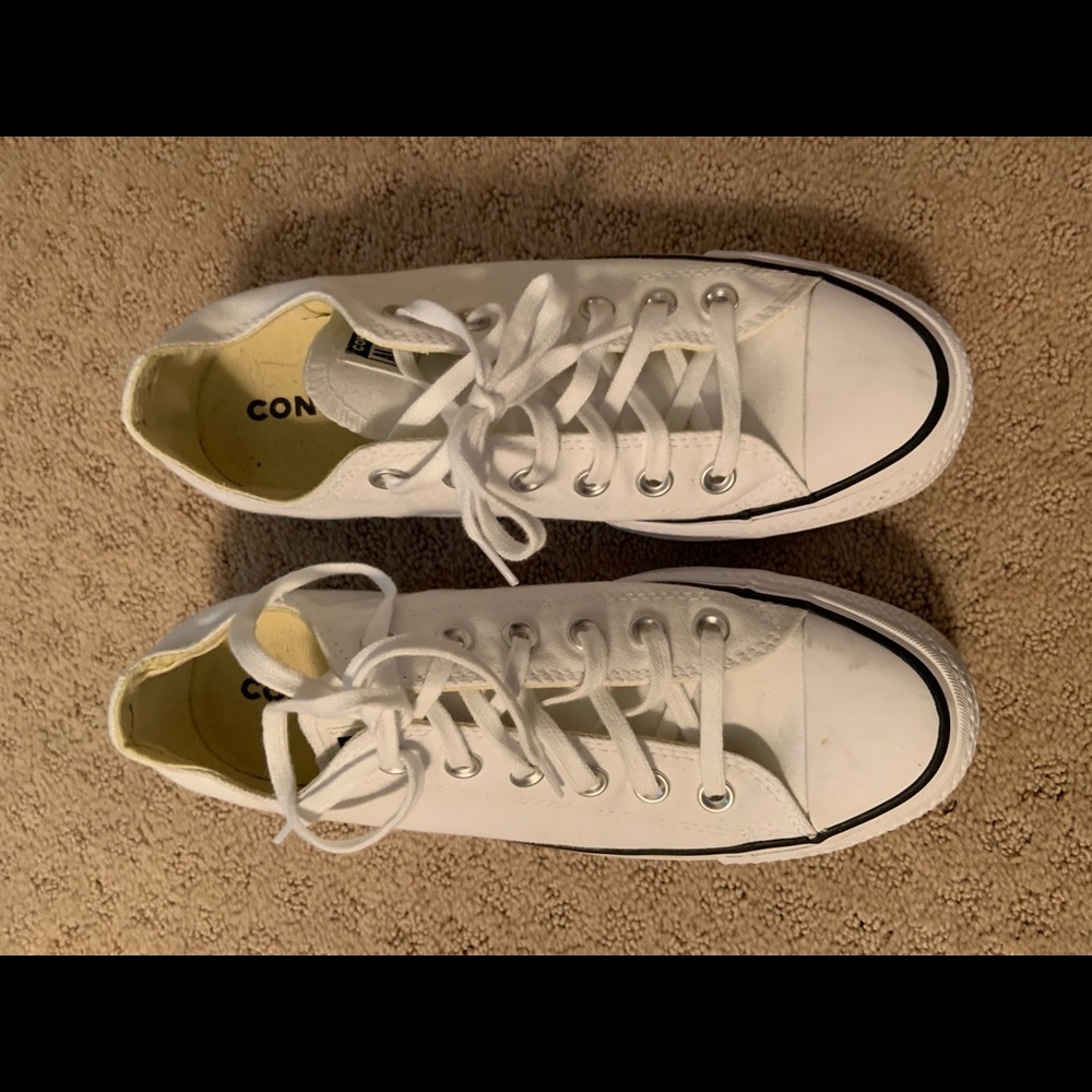 Converse low top platforms